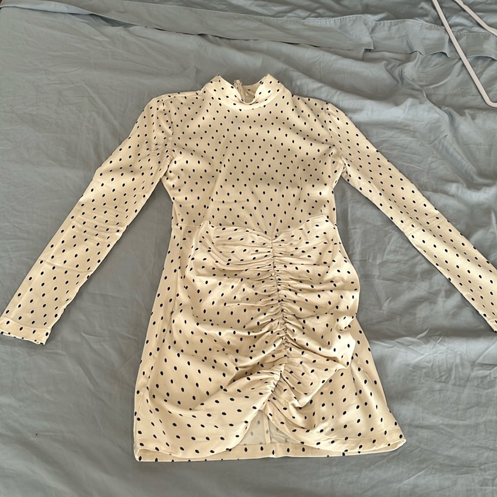 ROTATE Birgerchristensen Mina Polkadot dress - Picture 3 of 6